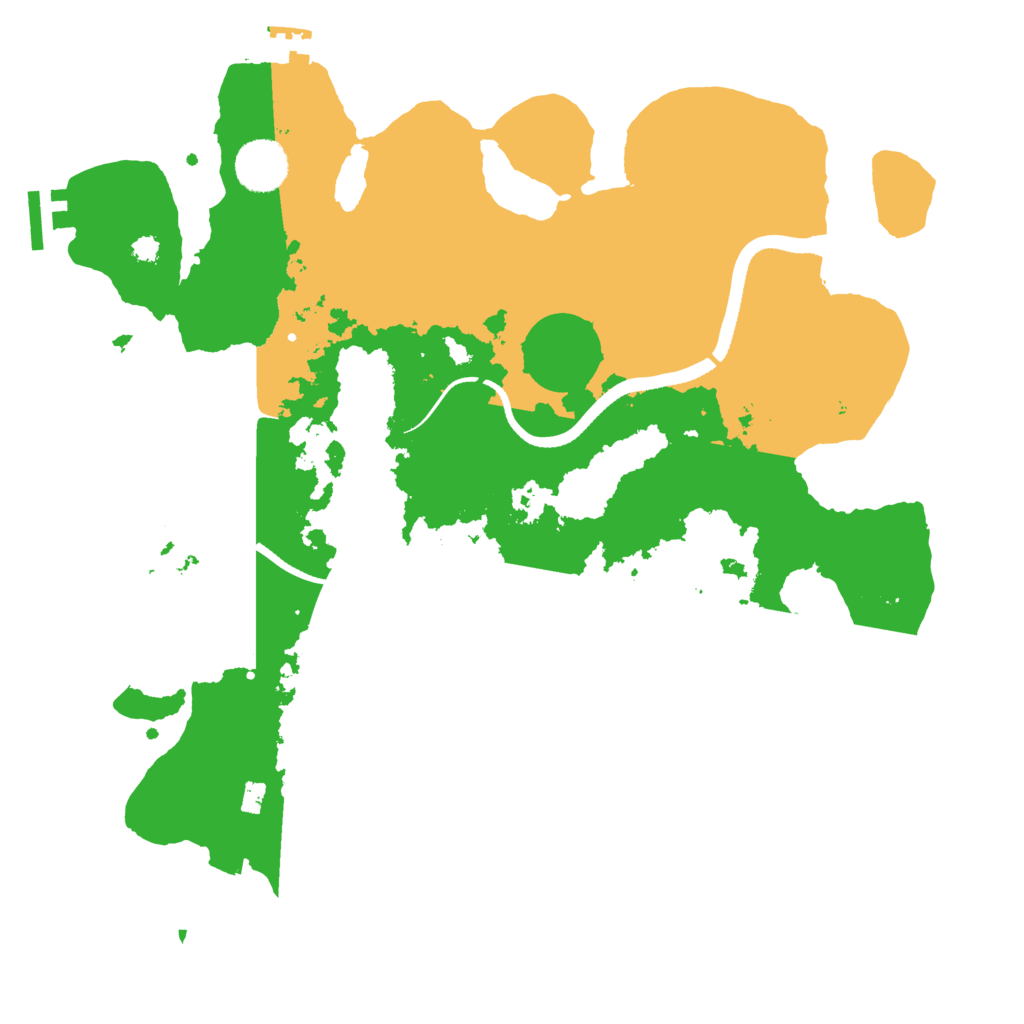 Biome Rust Map: Procedural Map, Size: 3500, Seed: 8702309