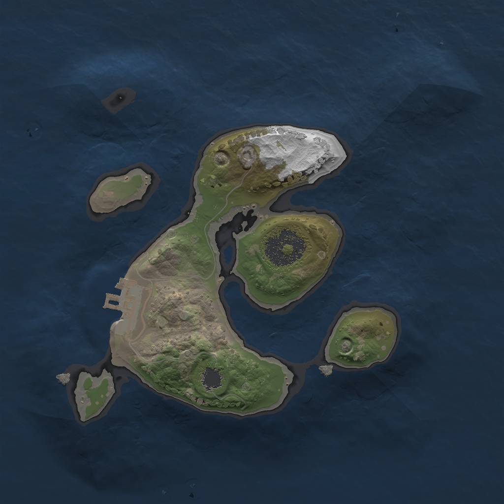 Rust Map: Procedural Map, Size: 2000, Seed: 7126935, 8 Monuments