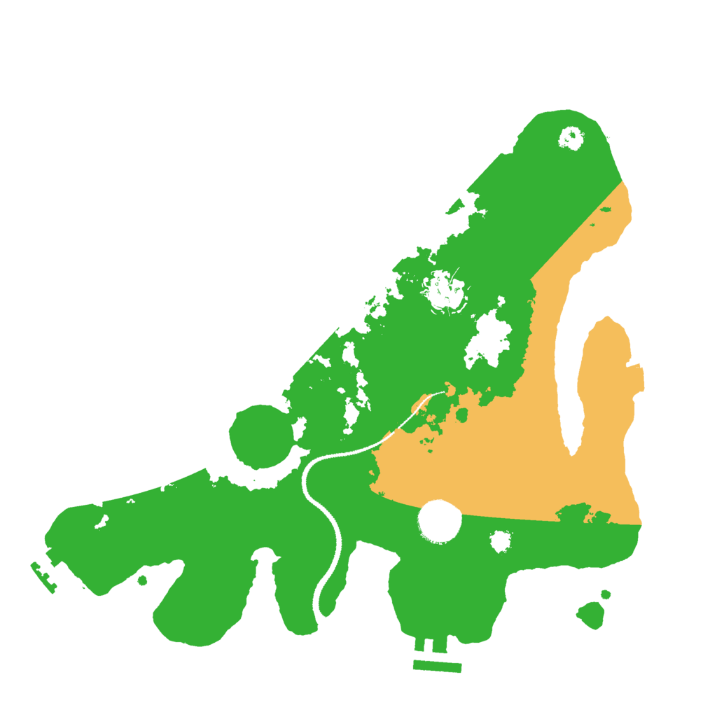 Biome Rust Map: Procedural Map, Size: 3000, Seed: 1164536622