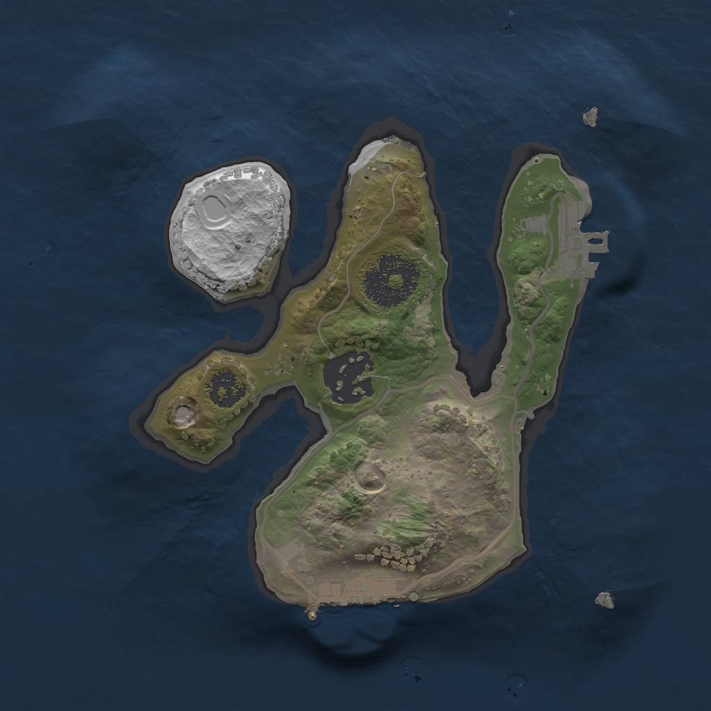 Rust Map: Procedural Map, Size: 2000, Seed: 20051994, 10 Monuments