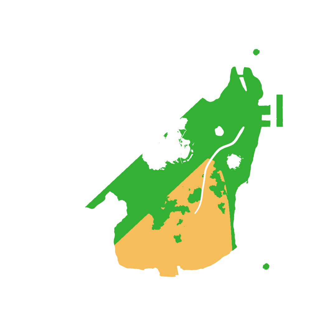 Biome Rust Map: Procedural Map, Size: 2000, Seed: 20051994