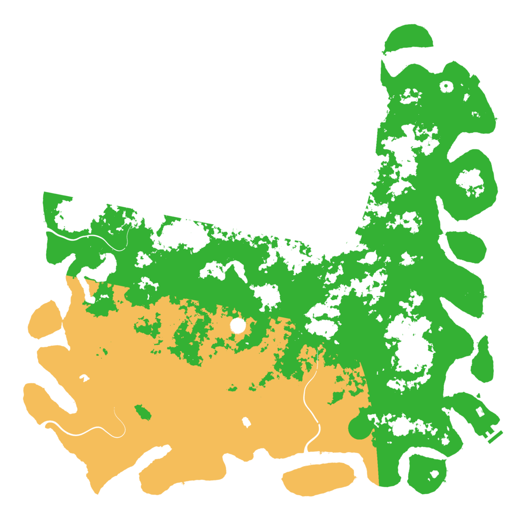 Biome Rust Map: Procedural Map, Size: 6000, Seed: 598096085