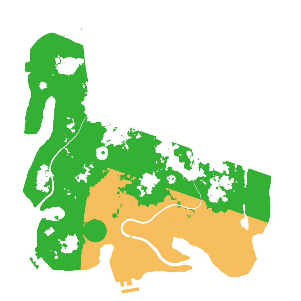Biome Rust Map: Procedural Map, Size: 3500, Seed: 27193845