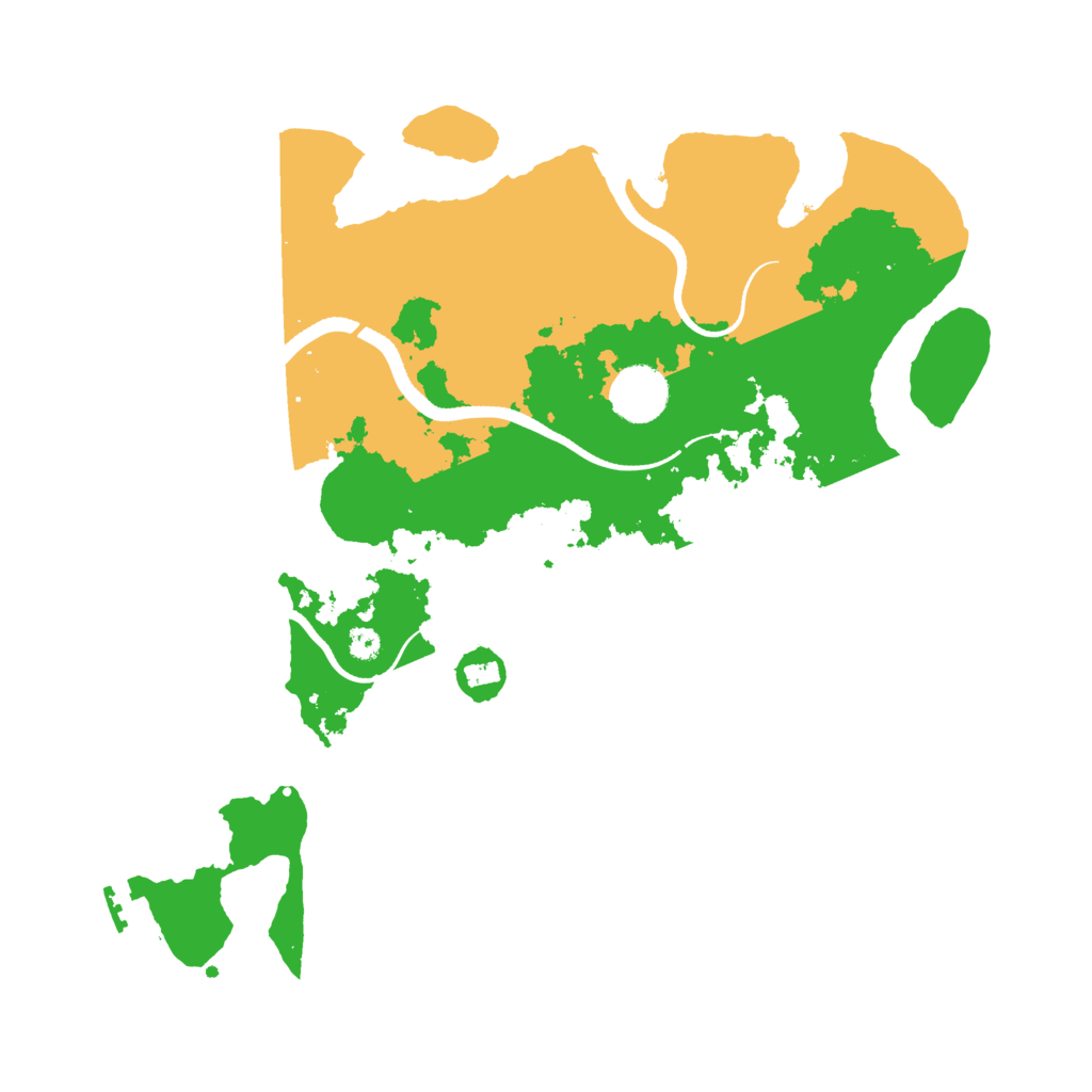 Biome Rust Map: Procedural Map, Size: 3500, Seed: 7331