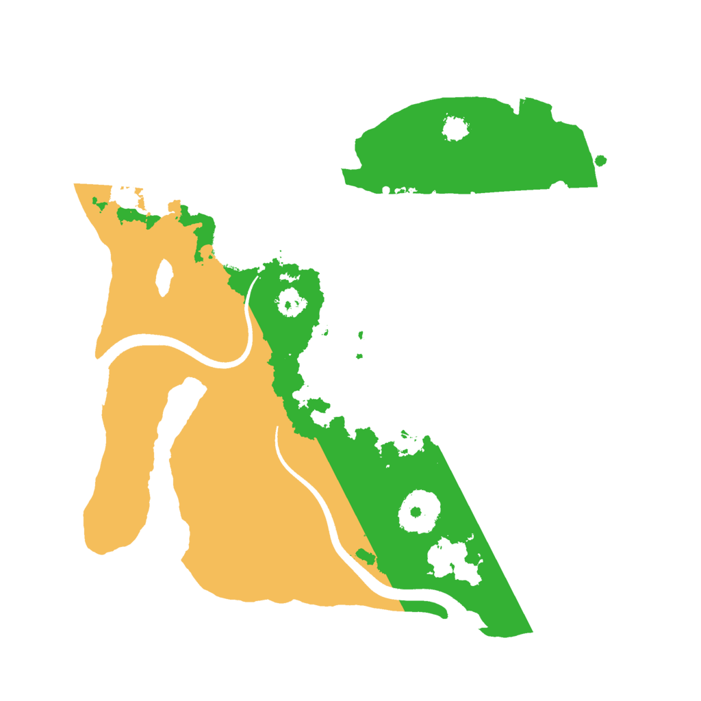 Biome Rust Map: Procedural Map, Size: 2500, Seed: 552