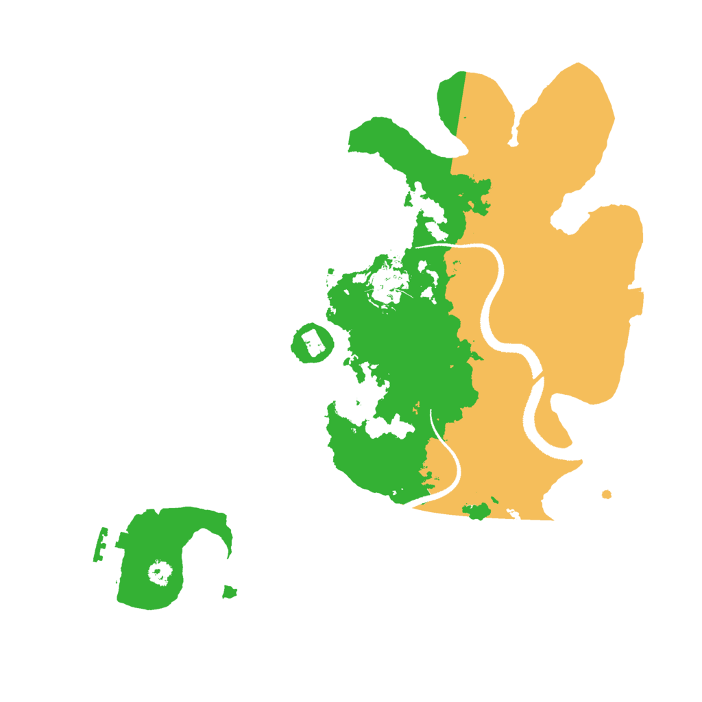 Biome Rust Map: Procedural Map, Size: 3000, Seed: 36097453