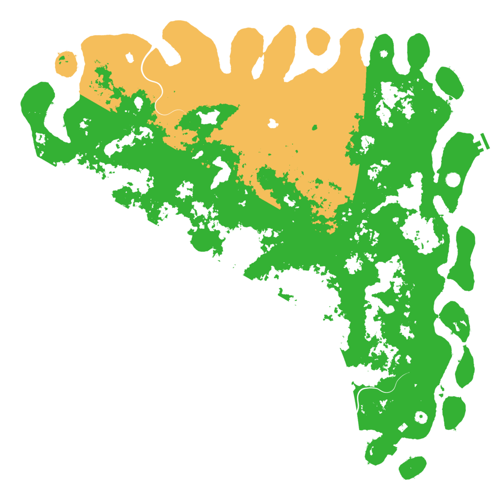 Biome Rust Map: Procedural Map, Size: 6000, Seed: 8008569