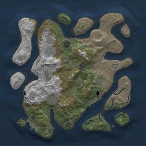 Thumbnail Rust Map: Procedural Map, Size: 3500, Seed: 79868986, 19 Monuments