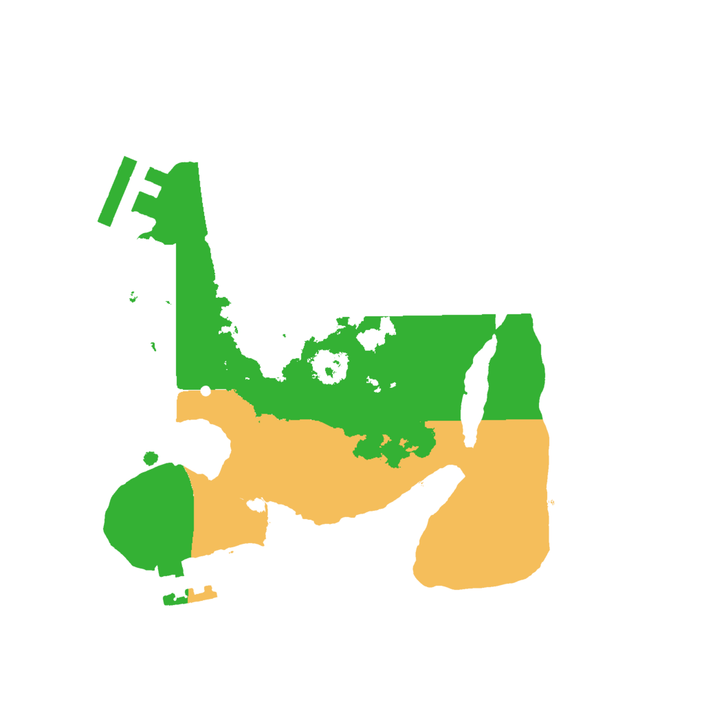 Biome Rust Map: Procedural Map, Size: 2000, Seed: 2139853