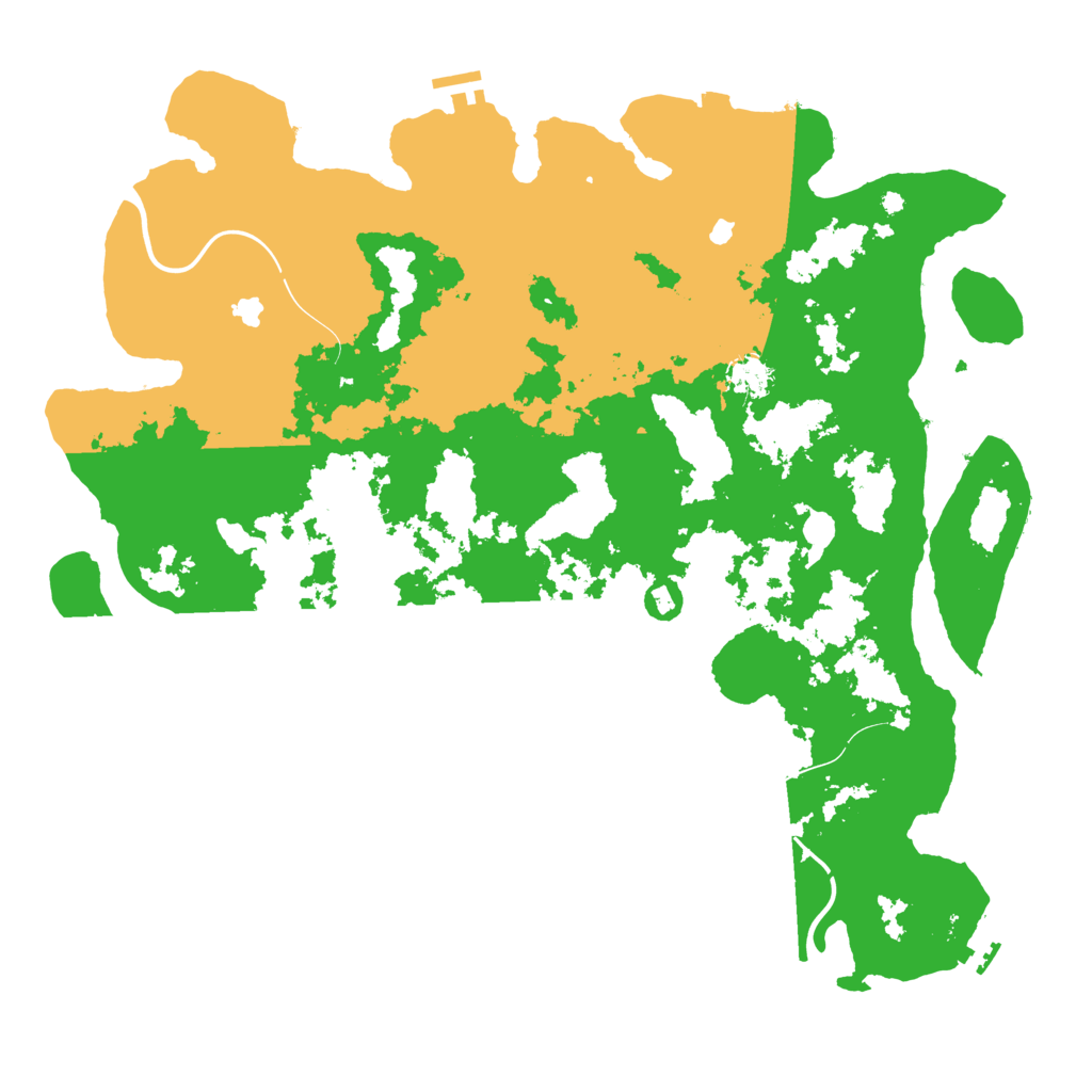 Biome Rust Map: Procedural Map, Size: 4500, Seed: 58577620