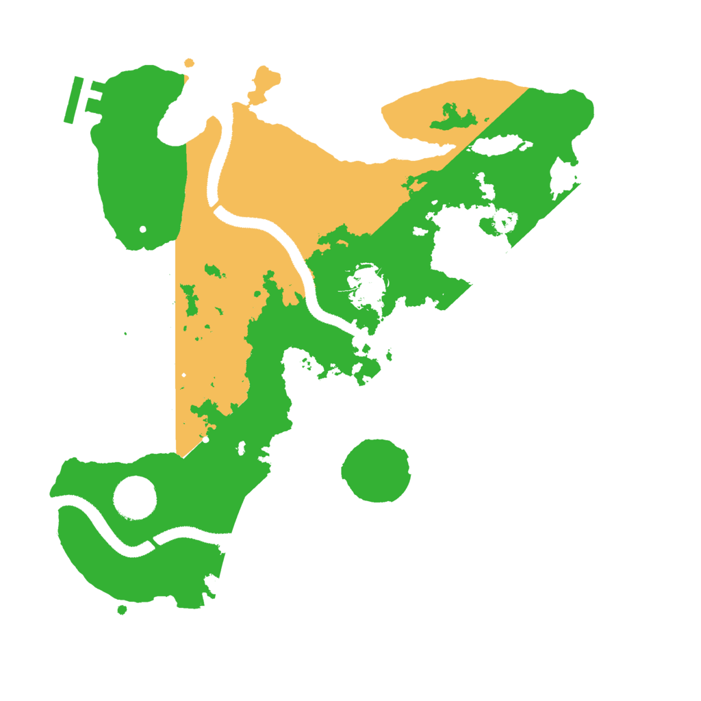 Biome Rust Map: Procedural Map, Size: 3000, Seed: 1500