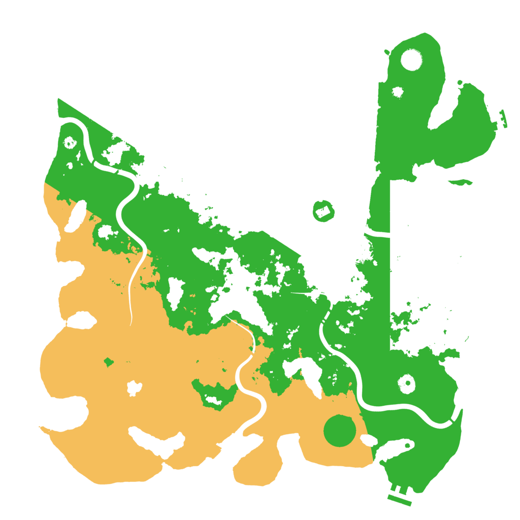 Biome Rust Map: Procedural Map, Size: 4300, Seed: 585856296