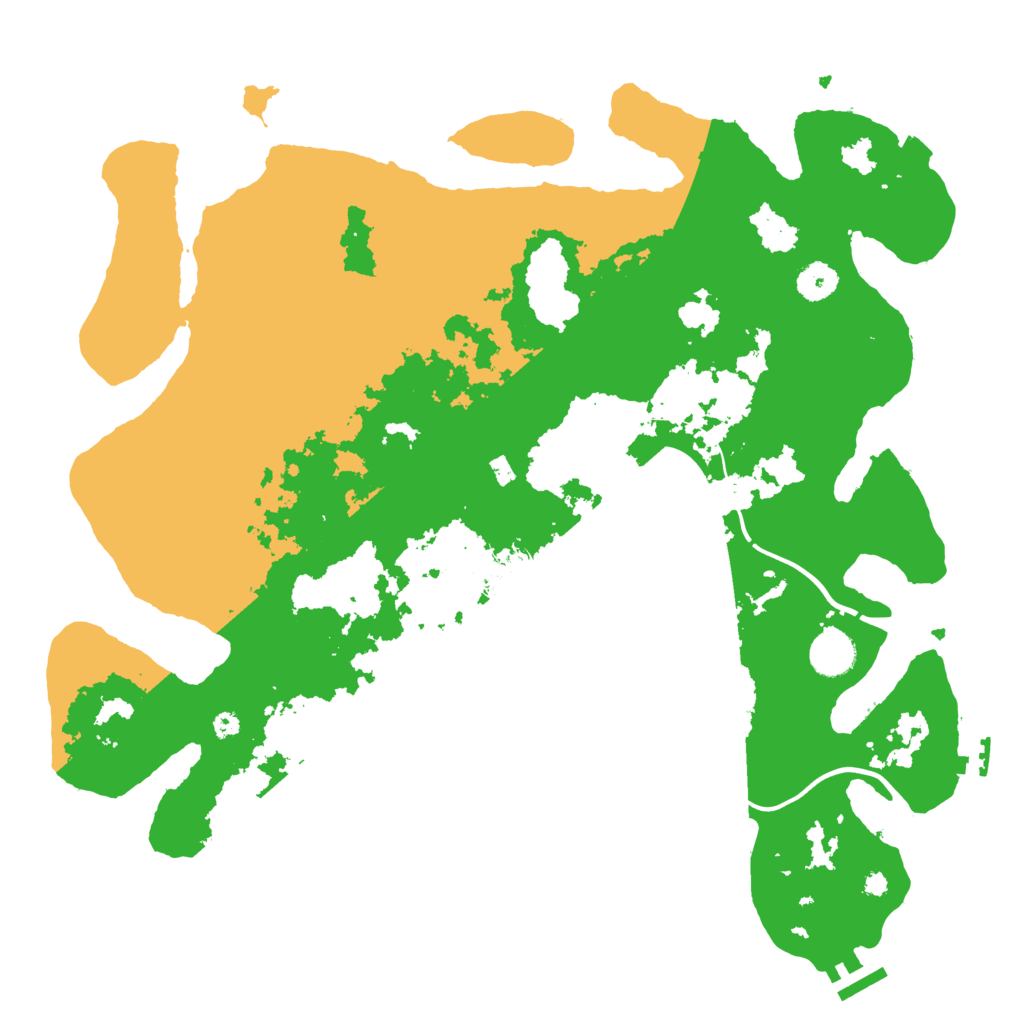 Biome Rust Map: Procedural Map, Size: 3950, Seed: 428070