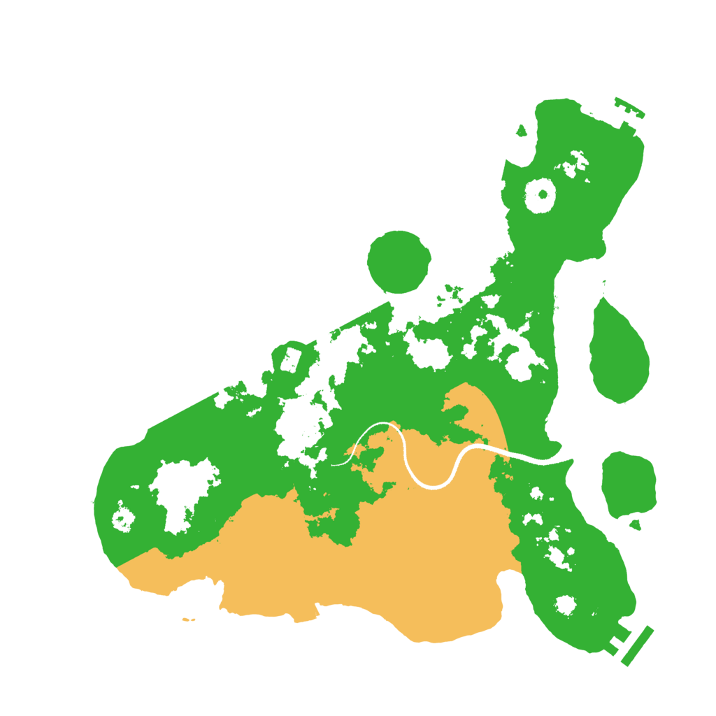 Biome Rust Map: Procedural Map, Size: 3200, Seed: 1234545