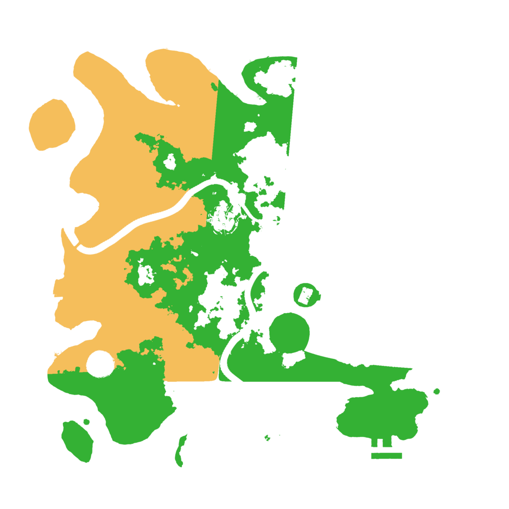 Biome Rust Map: Procedural Map, Size: 3350, Seed: 58792942