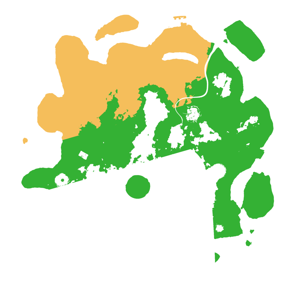 Biome Rust Map: Procedural Map, Size: 3500, Seed: 2575