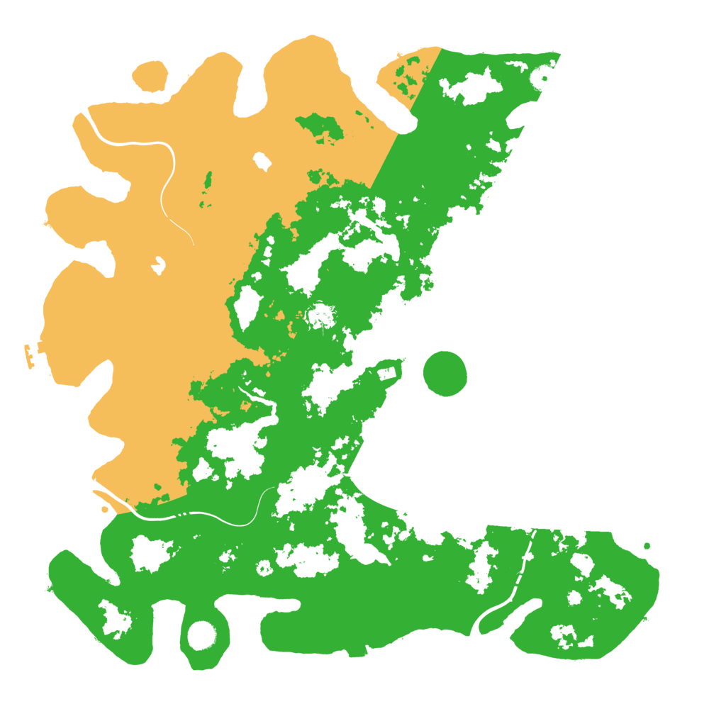 Biome Rust Map: Procedural Map, Size: 4500, Seed: 14079