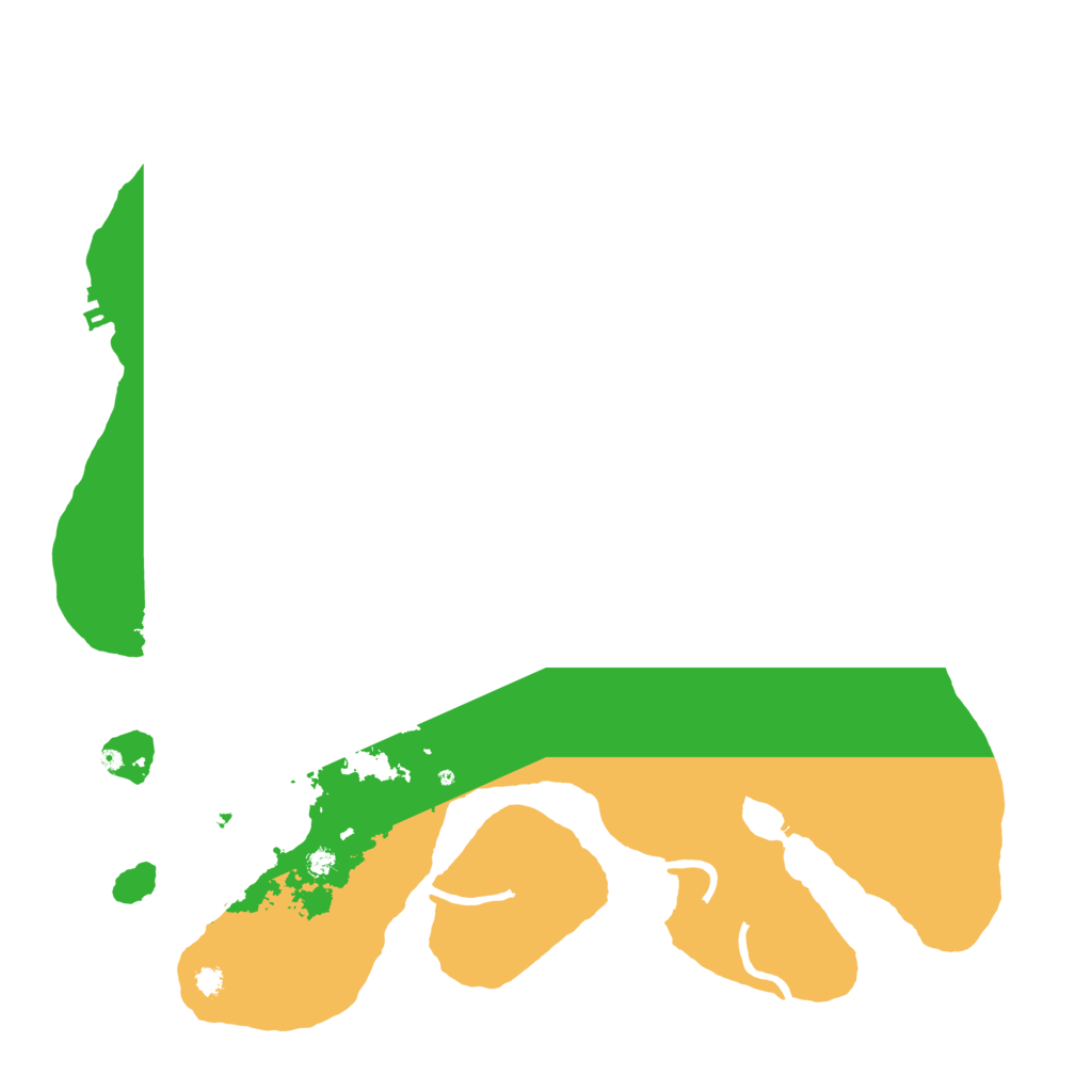 Biome Rust Map: Procedural Map, Size: 3500, Seed: 7282