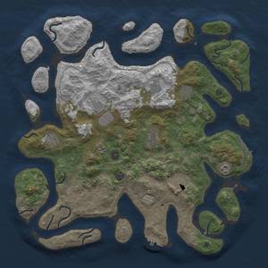 Thumbnail Rust Map: Procedural Map, Size: 4500, Seed: 48, 21 Monuments