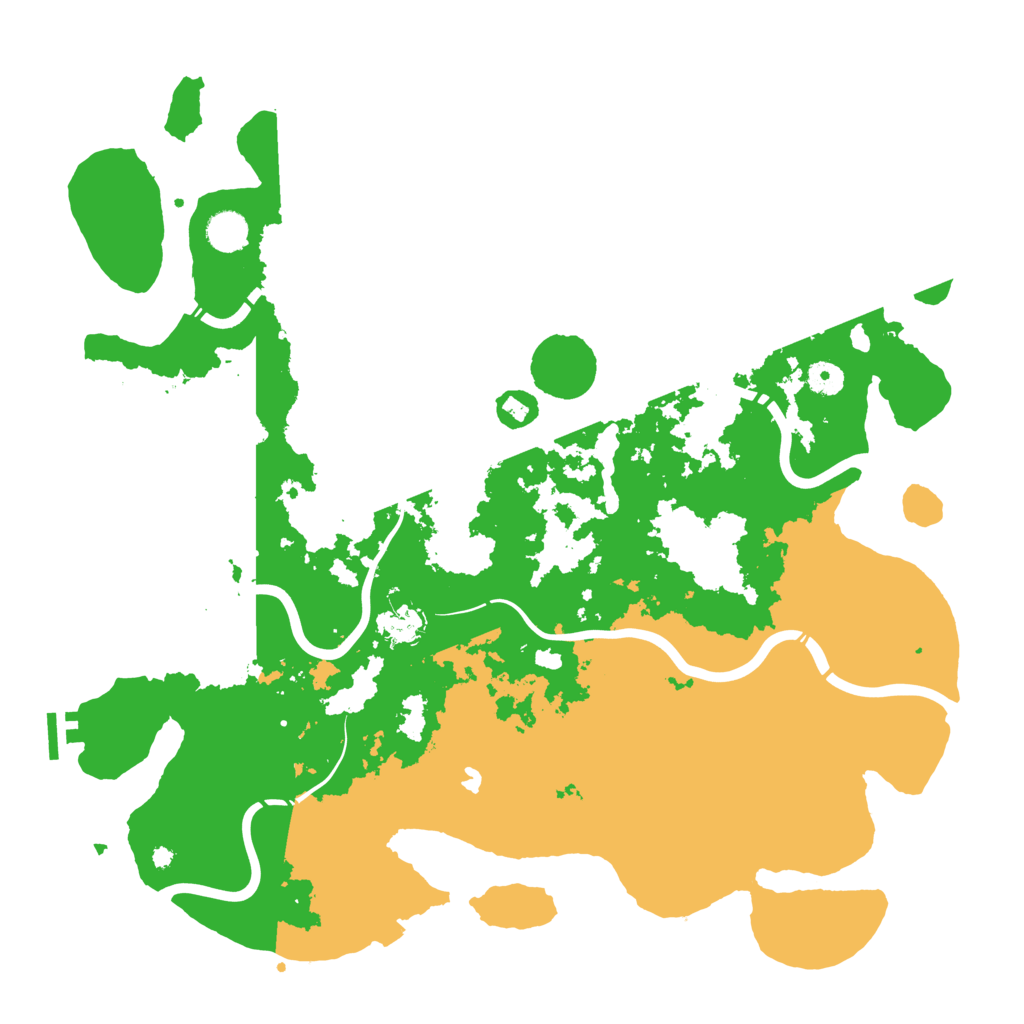 Biome Rust Map: Procedural Map, Size: 4400, Seed: 5