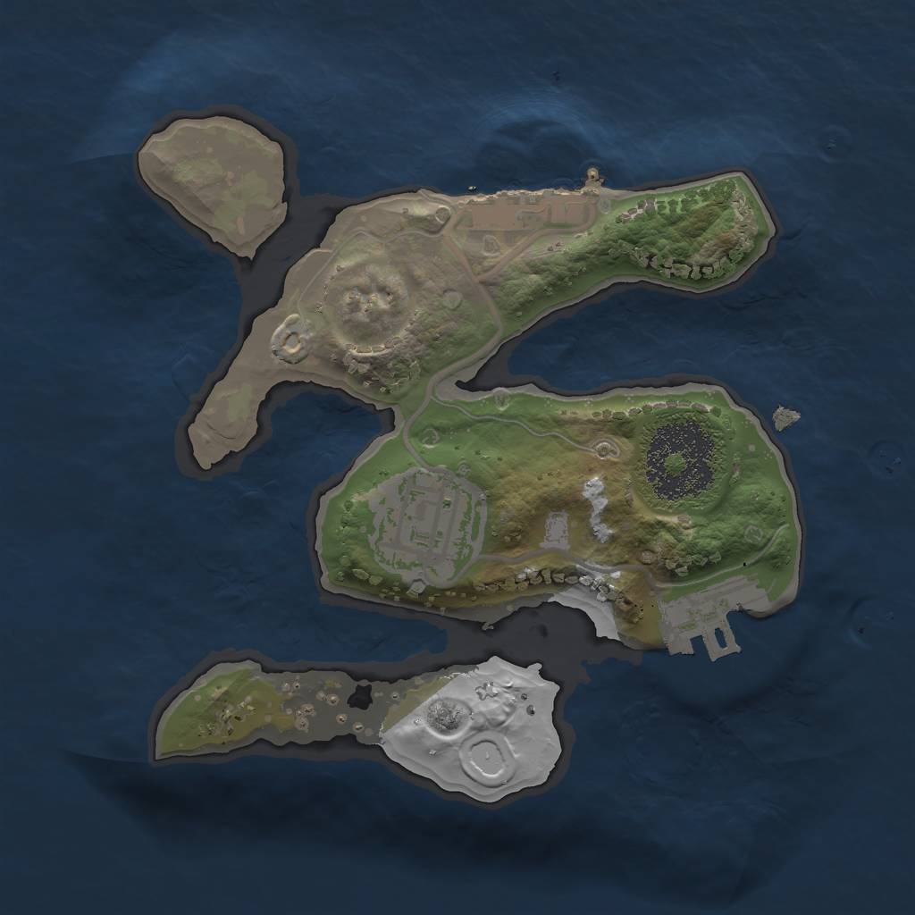 Rust Map: Procedural Map, Size: 1800, Seed: 811172400, 10 Monuments