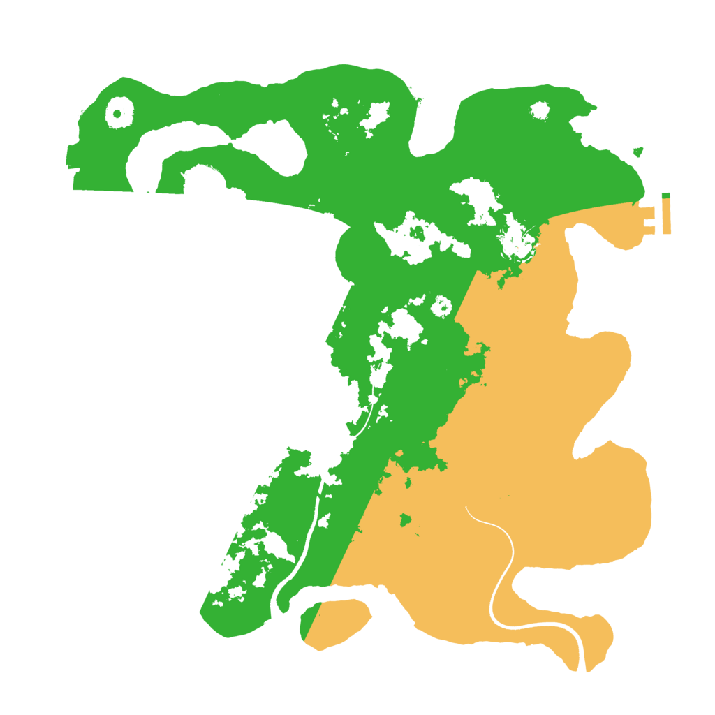 Biome Rust Map: Procedural Map, Size: 3500, Seed: 201606873