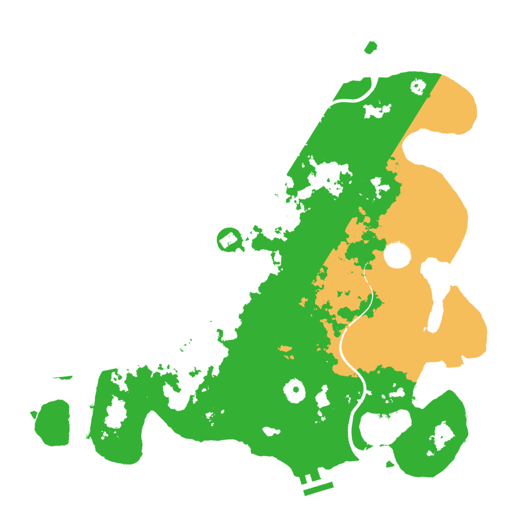 Biome Rust Map: Procedural Map, Size: 3500, Seed: 1024501934