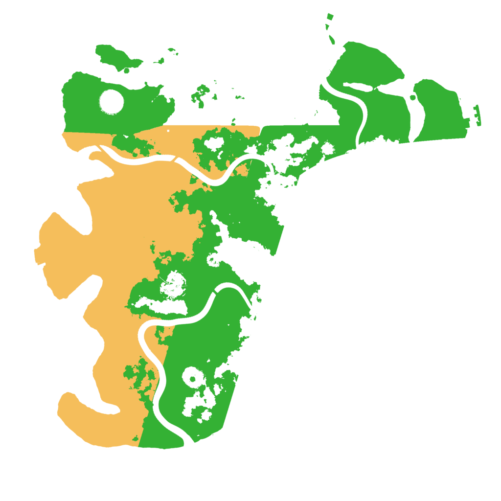 Biome Rust Map: Procedural Map, Size: 3600, Seed: 1337420