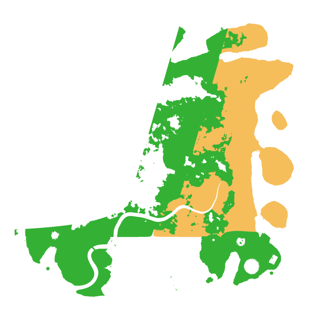 Biome Rust Map: Procedural Map, Size: 3700, Seed: 251054637
