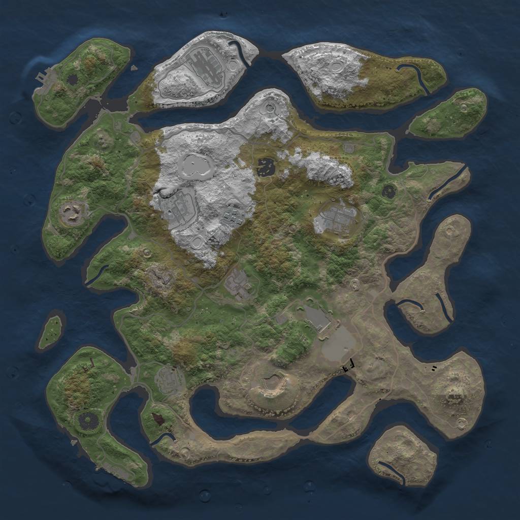 Rust Map: Procedural Map, Size: 4000, Seed: 1771807846, 21 Monuments