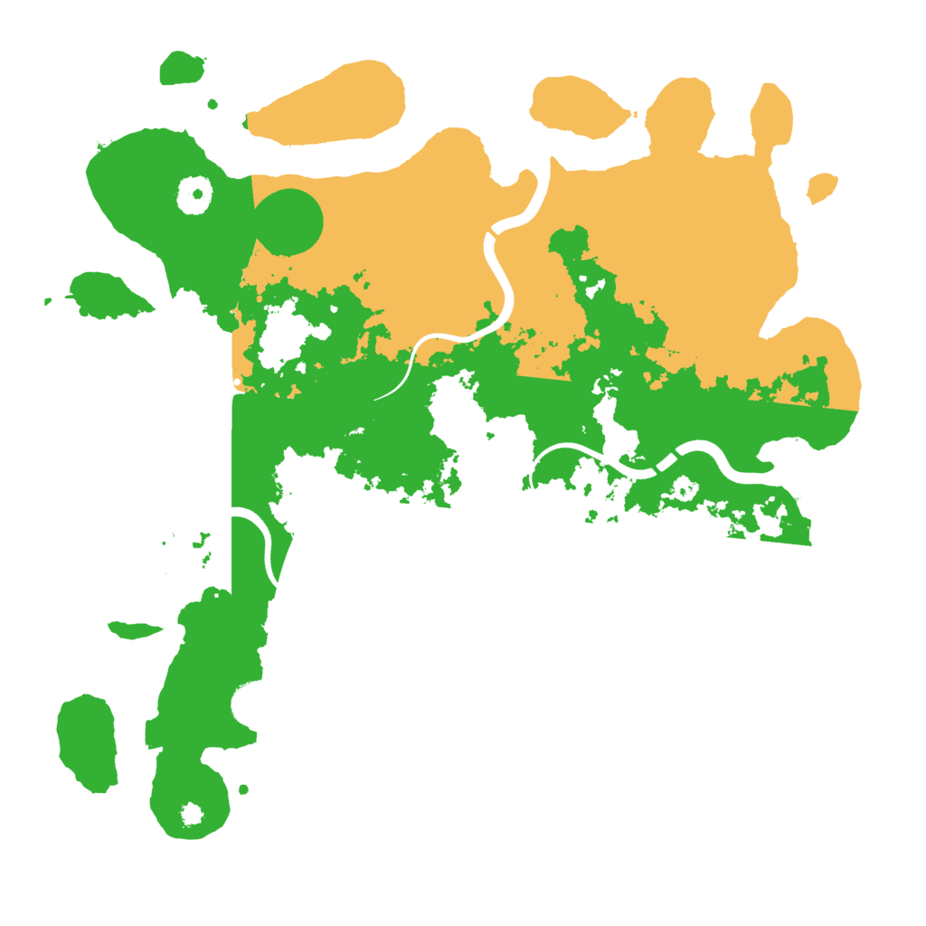 Biome Rust Map: Procedural Map, Size: 3700, Seed: 337588