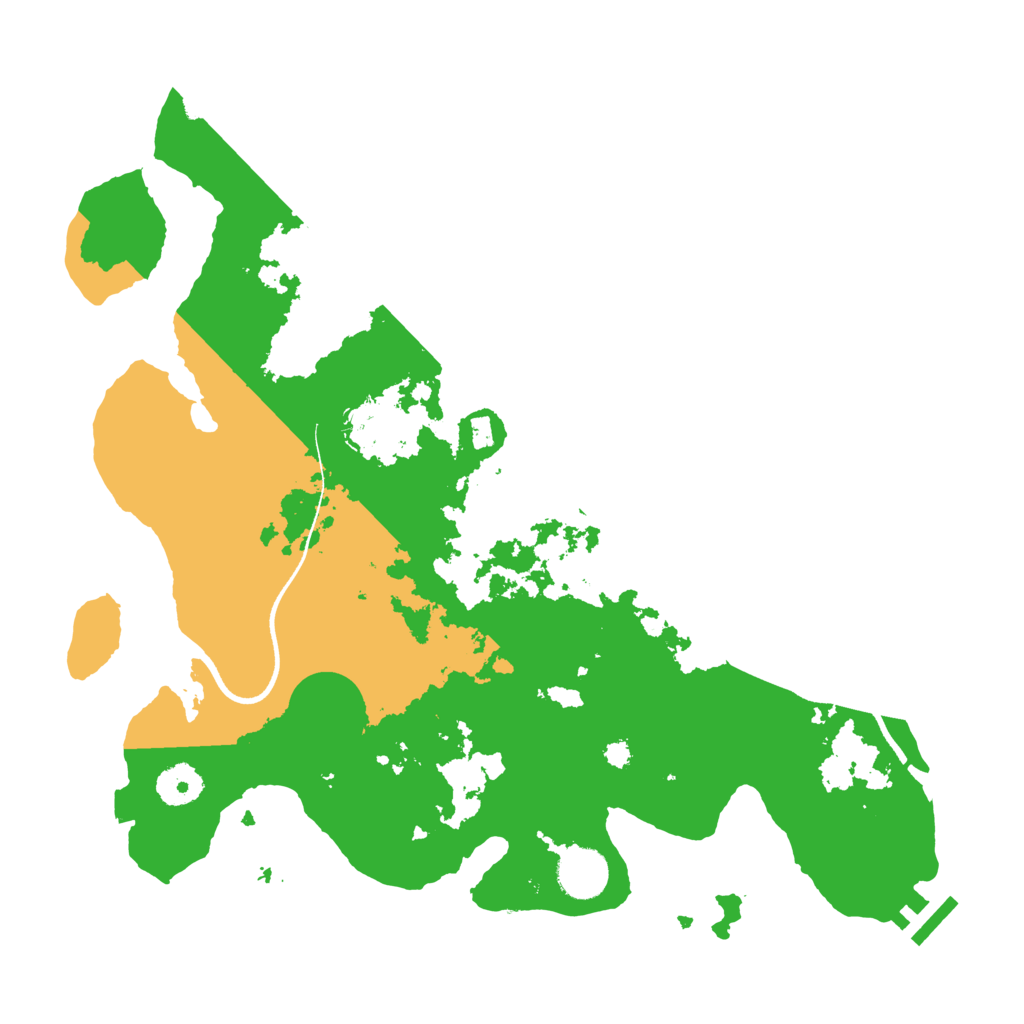 Biome Rust Map: Procedural Map, Size: 3550, Seed: 17813