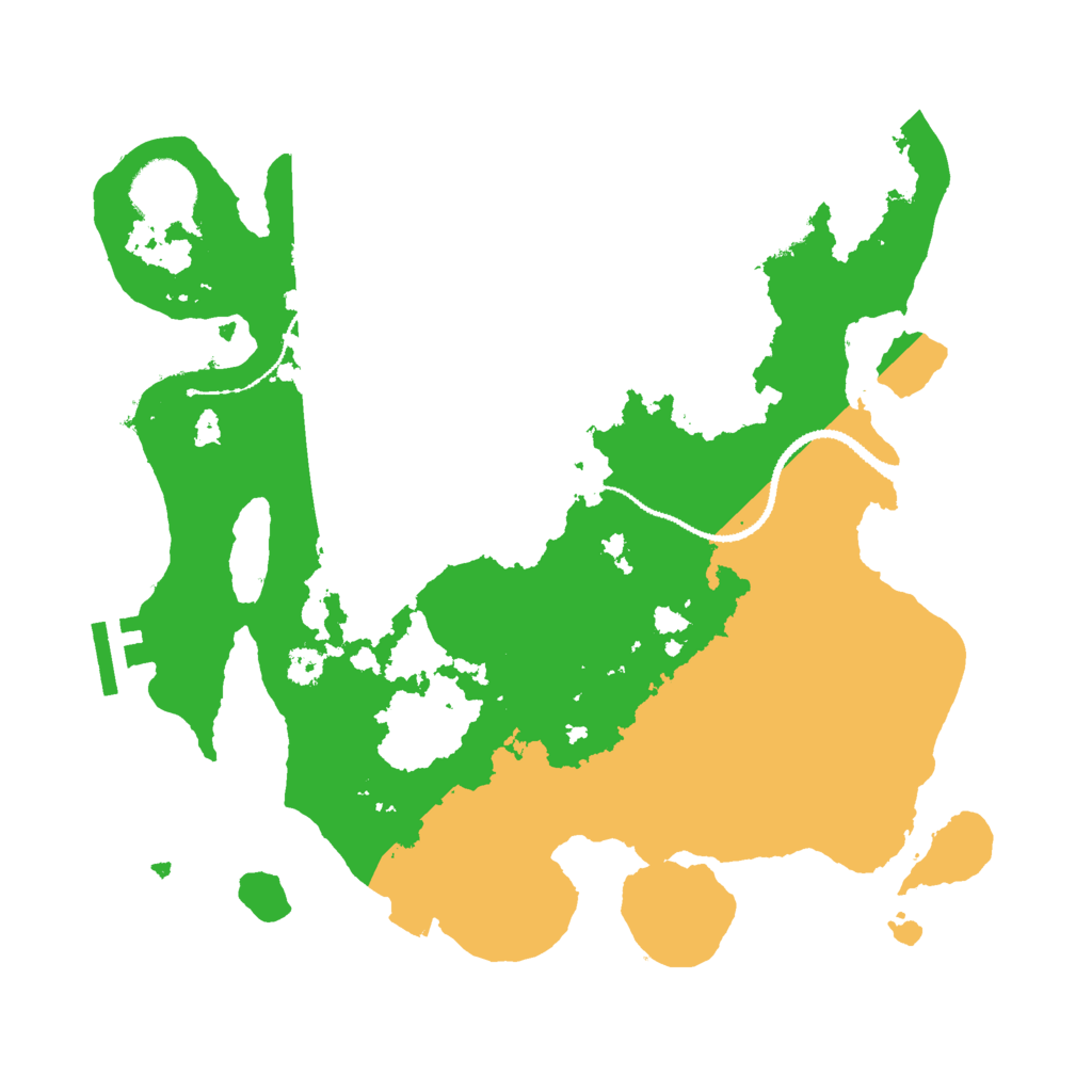 Biome Rust Map: Procedural Map, Size: 3000, Seed: 81818181