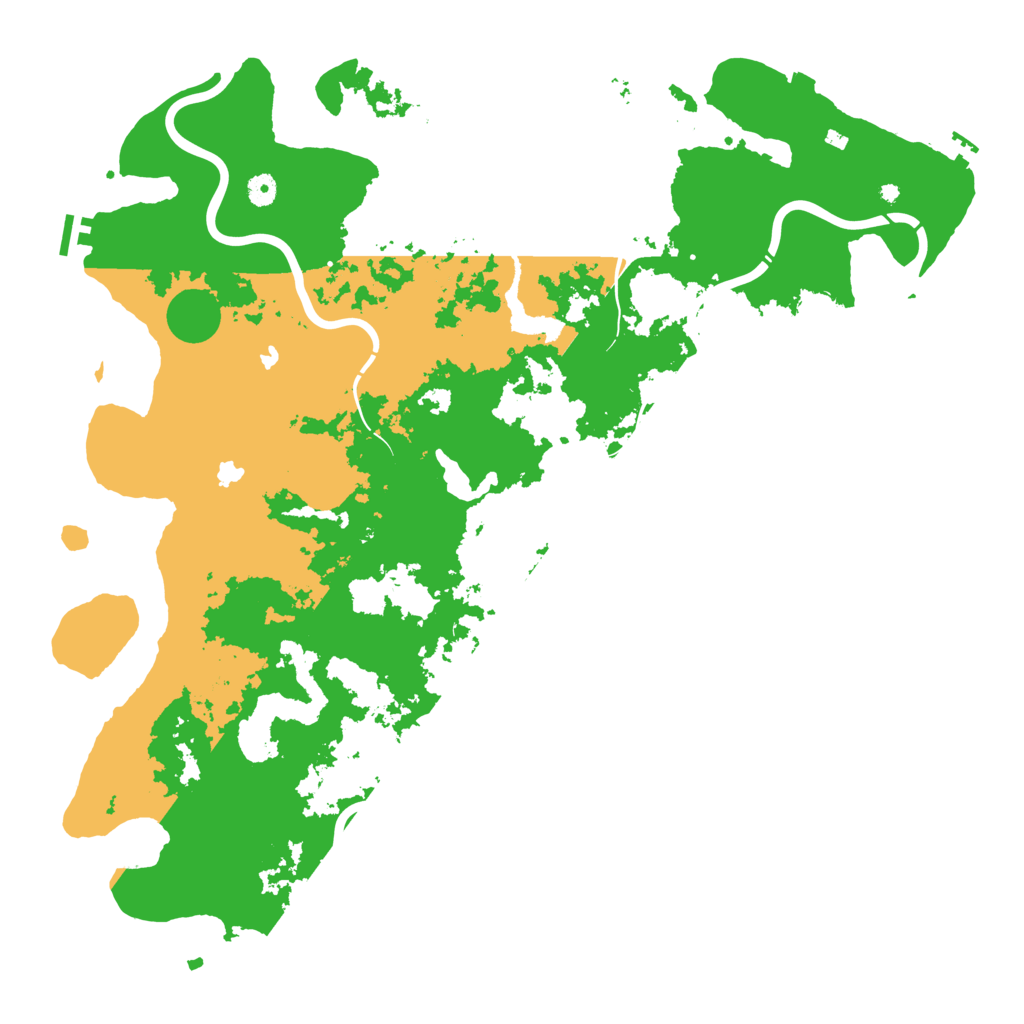 Biome Rust Map: Procedural Map, Size: 5000, Seed: 4143245