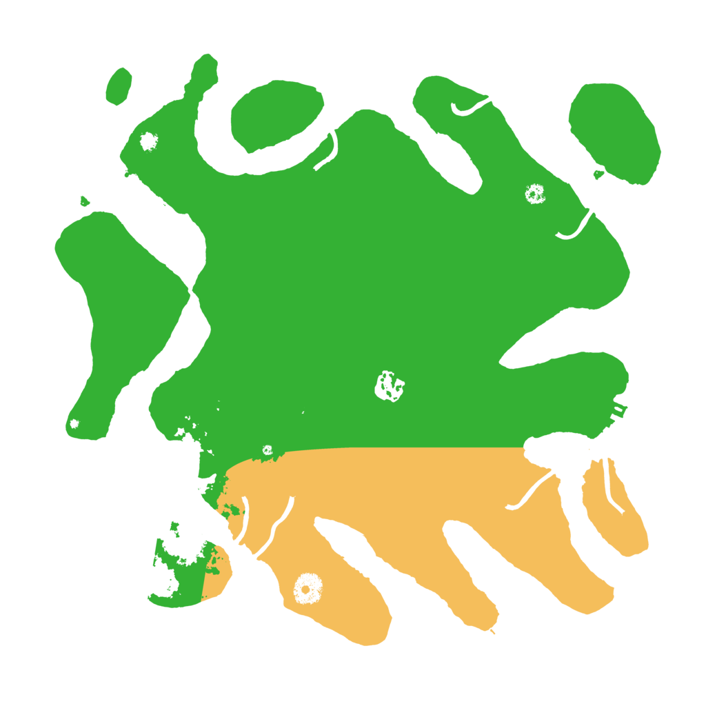 Biome Rust Map: Procedural Map, Size: 3500, Seed: 99966655