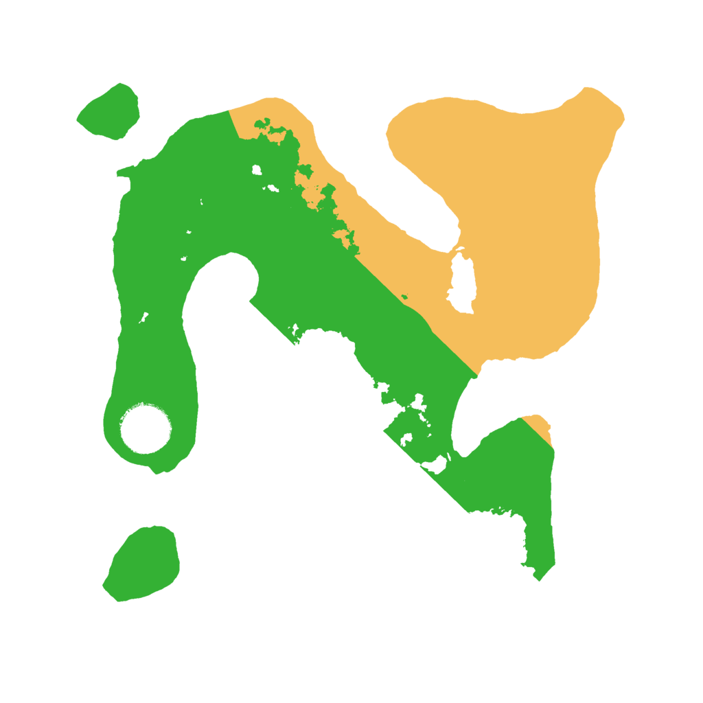 Biome Rust Map: Barren, Size: 2500, Seed: 1410164