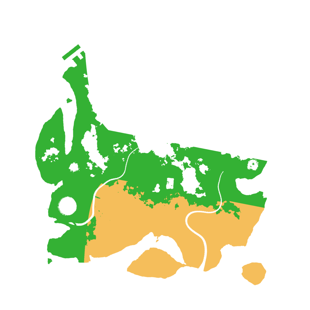 Biome Rust Map: Procedural Map, Size: 3000, Seed: 64915615