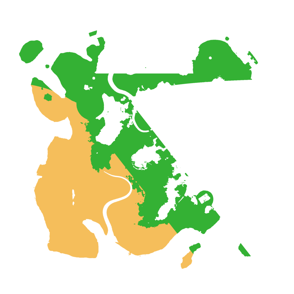 Biome Rust Map: Procedural Map, Size: 3000, Seed: 1167011450