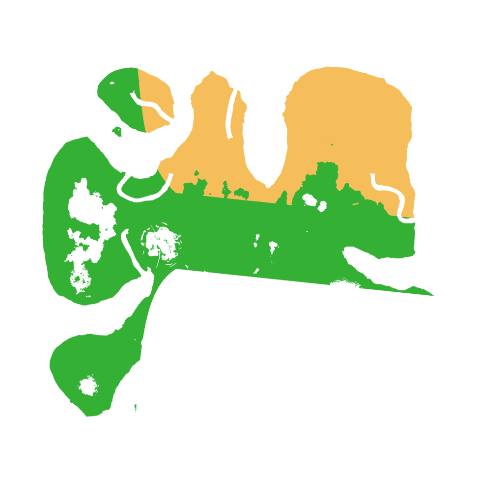 Biome Rust Map: Procedural Map, Size: 2500, Seed: 1013821