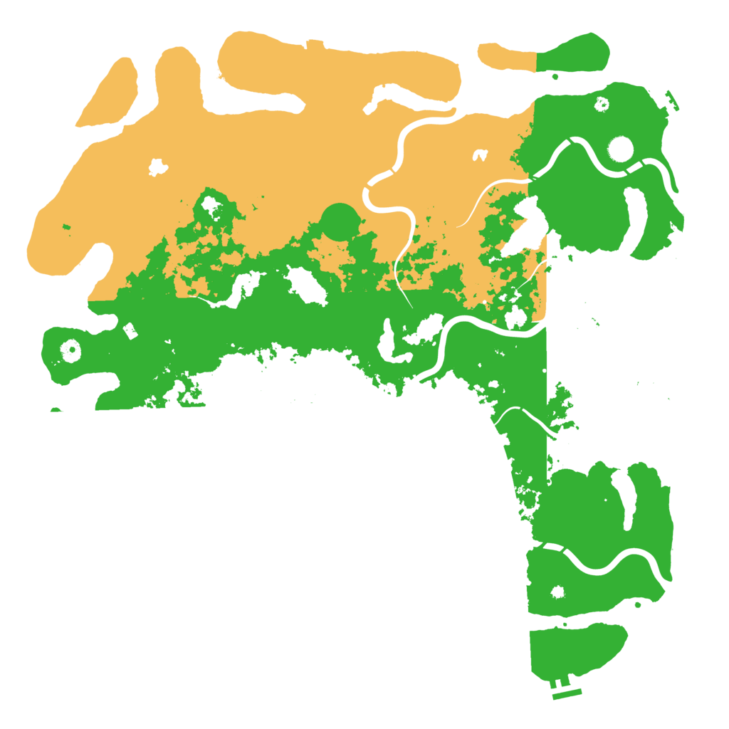 Biome Rust Map: Procedural Map, Size: 5000, Seed: 1870779482