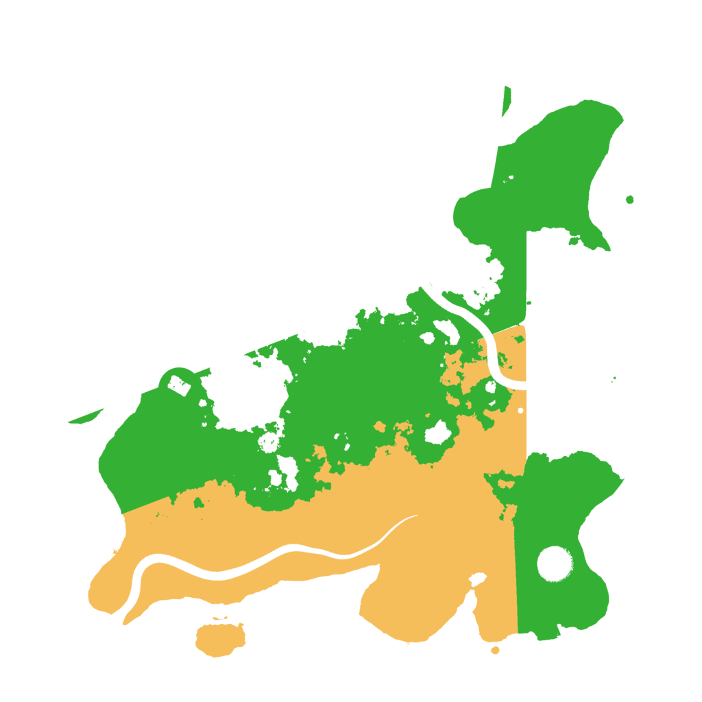 Biome Rust Map: Procedural Map, Size: 3500, Seed: 443807012