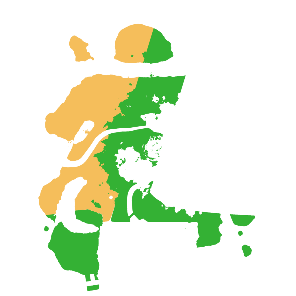 Biome Rust Map: Procedural Map, Size: 2414, Seed: 4124242
