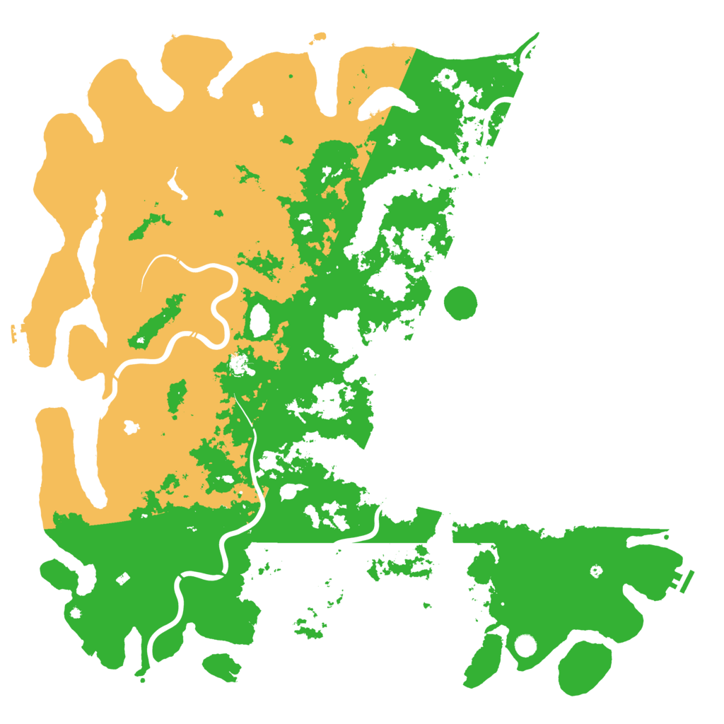 Biome Rust Map: Procedural Map, Size: 6000, Seed: 5243