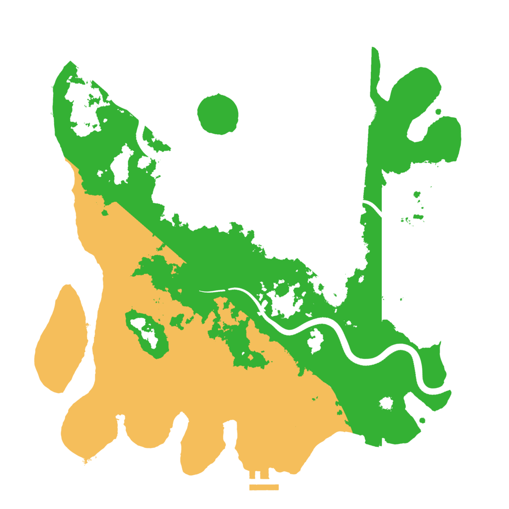 Biome Rust Map: Procedural Map, Size: 3500, Seed: 42959
