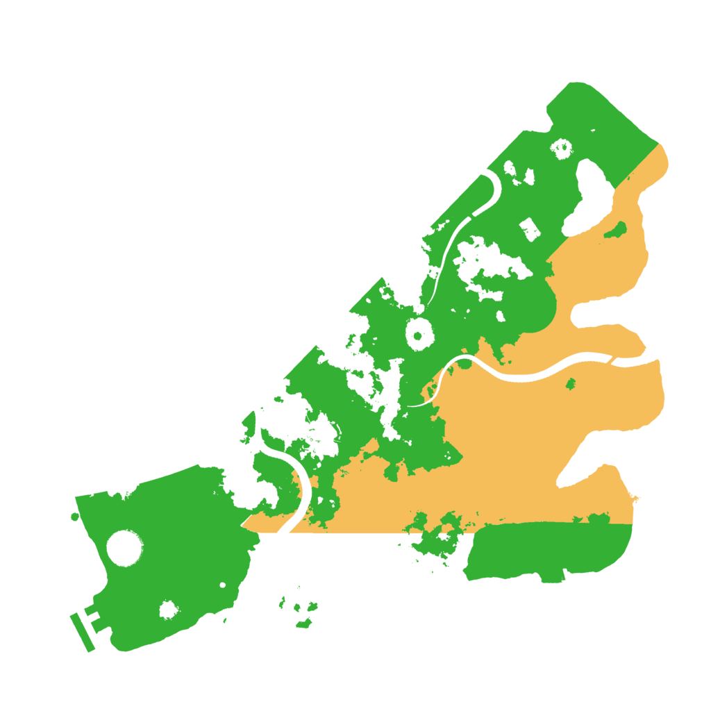 Biome Rust Map: Procedural Map, Size: 3500, Seed: 994
