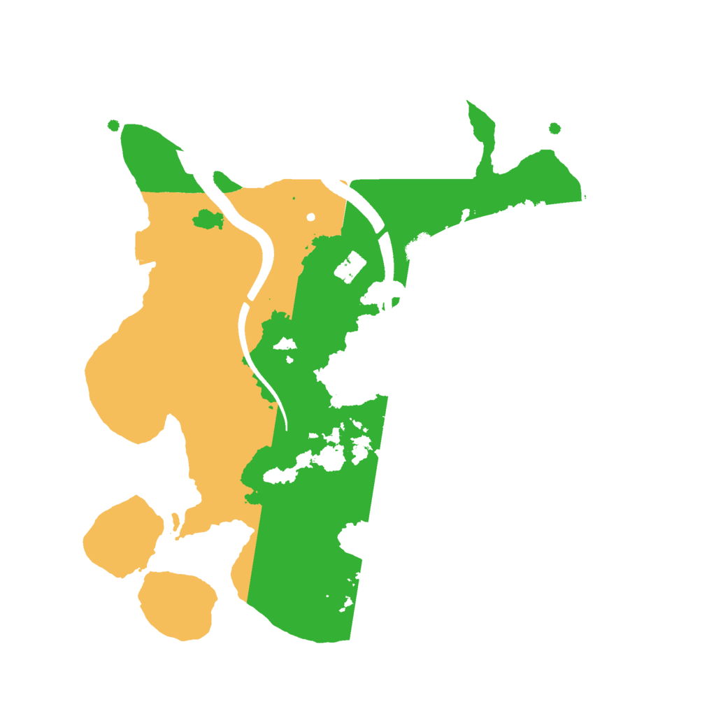 Biome Rust Map: Procedural Map, Size: 2500, Seed: 3234933