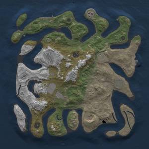 Thumbnail Rust Map: Procedural Map, Size: 3700, Seed: 1478403213, 20 Monuments