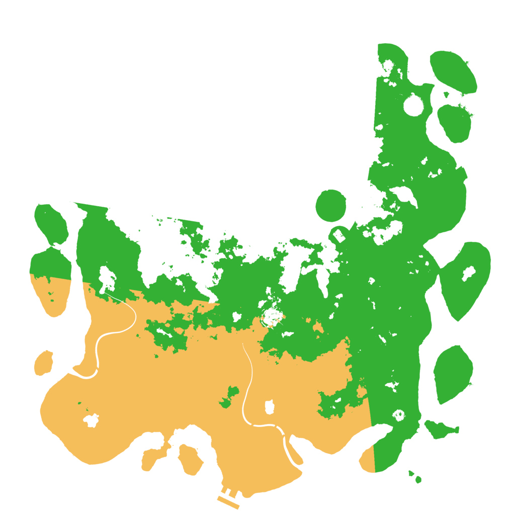 Biome Rust Map: Procedural Map, Size: 4500, Seed: 707838893