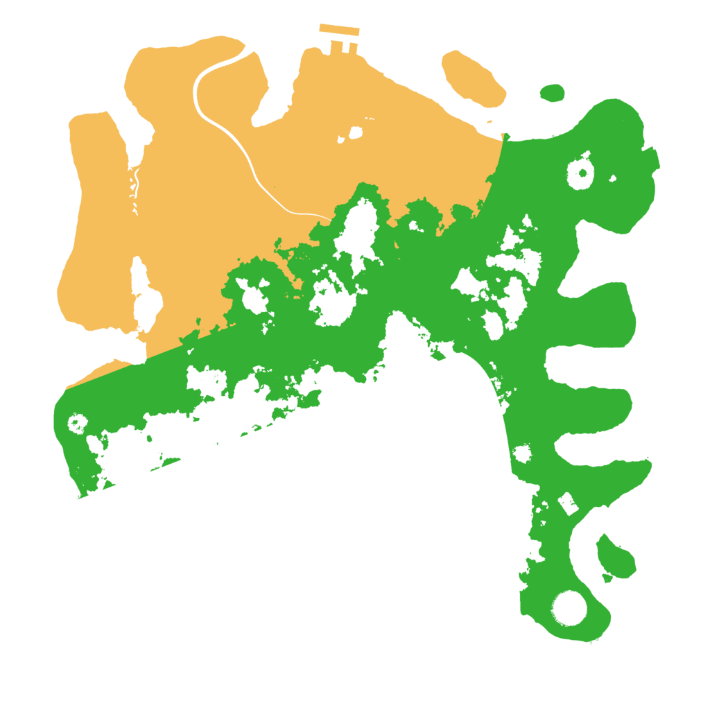 Biome Rust Map: Procedural Map, Size: 3600, Seed: 370286111