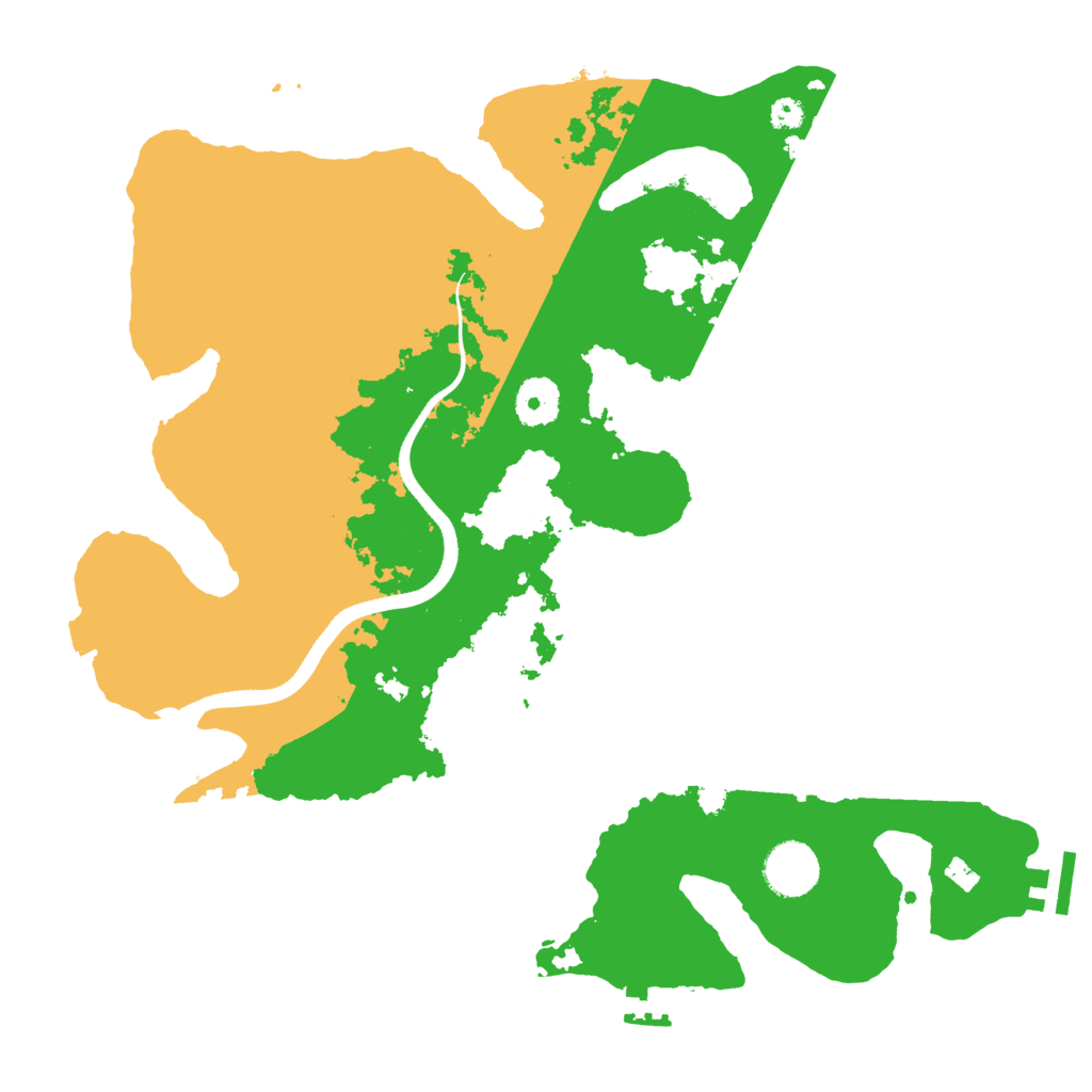 Biome Rust Map: Procedural Map, Size: 3500, Seed: 1886856591